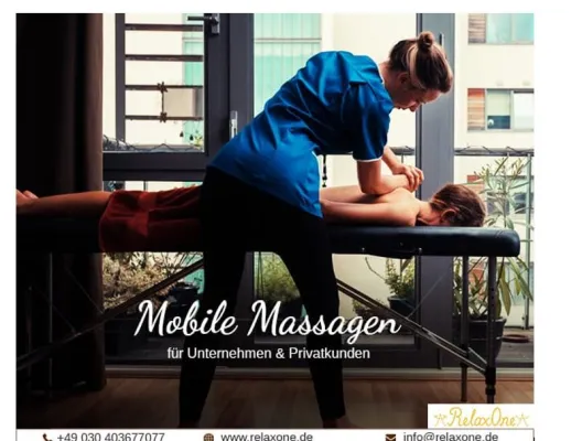 Bild: Neues Vermittlungsprogramm für Massageaufträge: Die RelaxOne GmbH sucht deutschlandweit Therapeuten