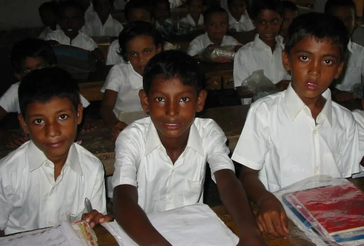 Schulkinder in Bajitpur, Bangladesch