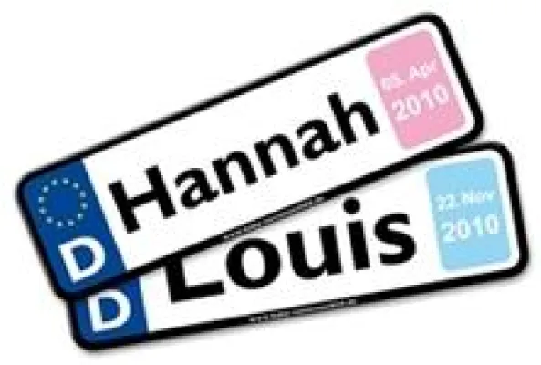 Bild: Baby-Namensschild.de feiert einjähriges Bestehen