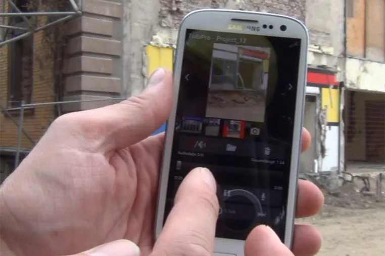 Bild: Eine neue APP erleichtert nicht nur Architekten die Erstellung von Baustellenprotokollen
