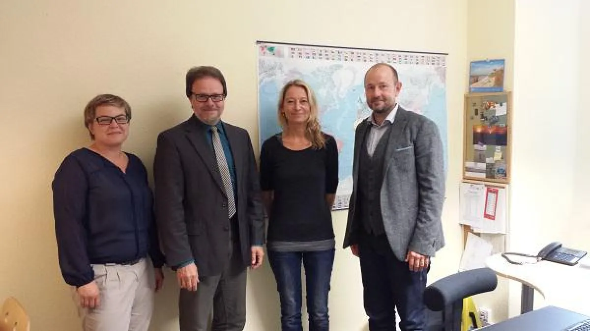 v.l.n.r. Ines Tuphorn, Frank Heinrich, Doreen Zimmer, Fred Fiedler