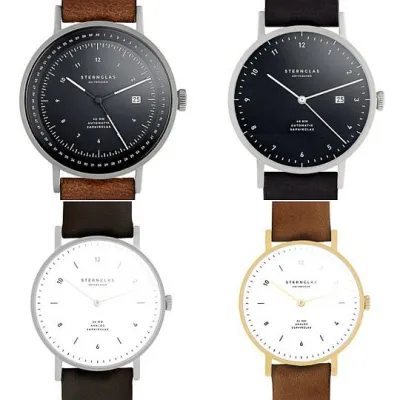 Bild: Bauhaus-Uhrenmarke aus Hamburg: STERNGLAS - fünf neue Modelle statt „One-Design“