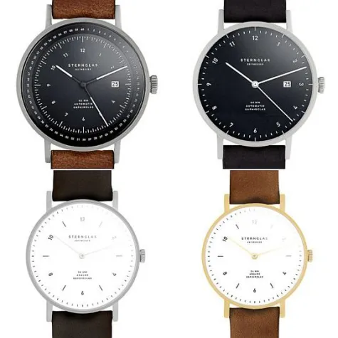 Bild: Bauhaus-Uhrenmarke aus Hamburg: STERNGLAS - fünf neue Modelle statt „One-Design“