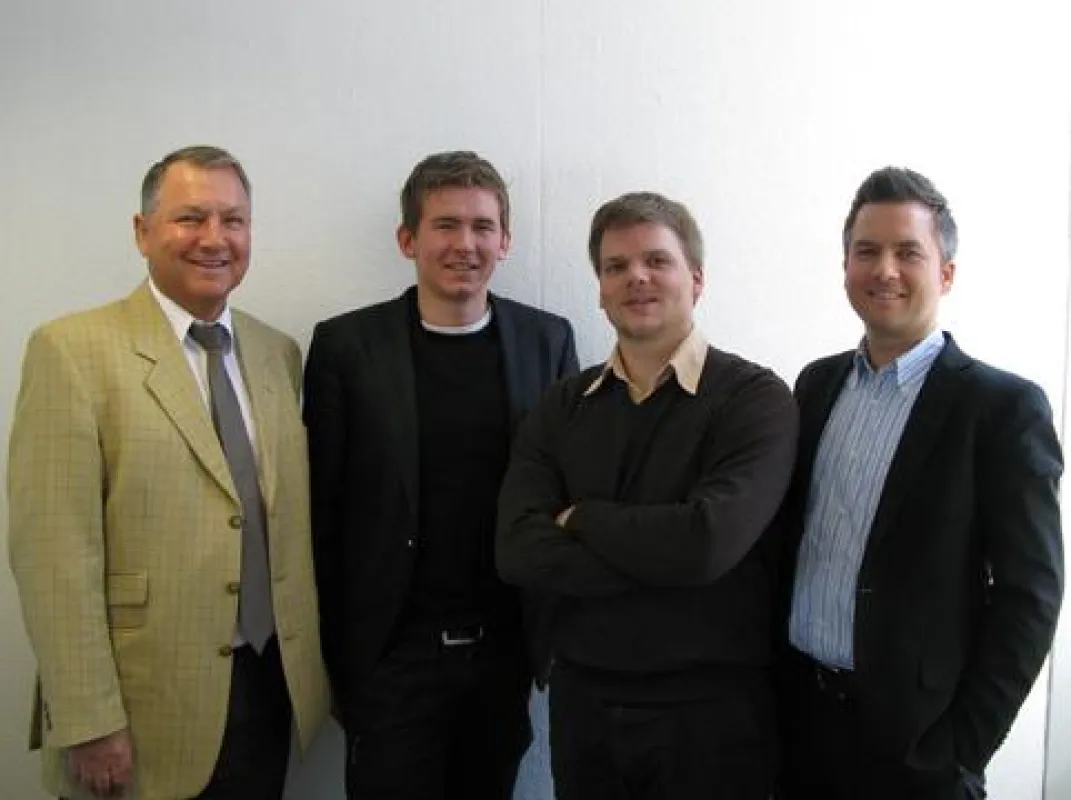 ShopProps Gründerteam vlnr.: Detlef Hübner, Martin Cichowski, Harald Wagner, Thomas Hübner