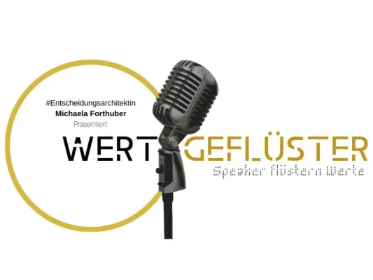 Bild: Wertgeflüster, wenn’s laut wird „3 Werte von 3 Speakern, die sie und die Welt verändern"