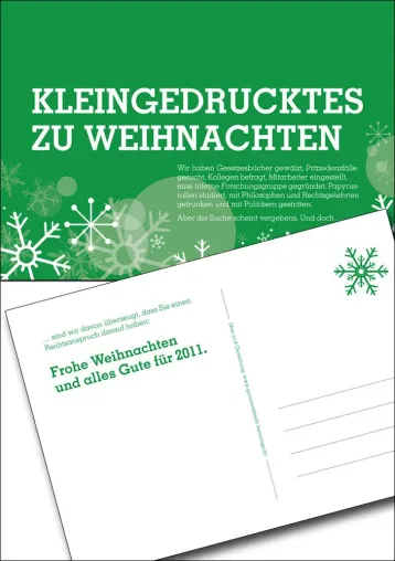 Für Anwälte ist jetzt schon Weihnachten. Bild: Für Anwälte ist jetzt schon Weihnachten.