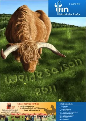 Bild: Fleischrinder und Infos – Ausgabe März 2011