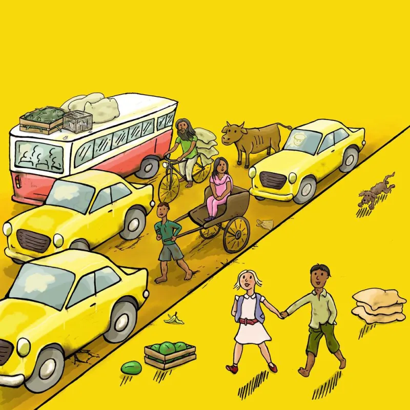 Pünktchen und Anton - nach Indien versetzt