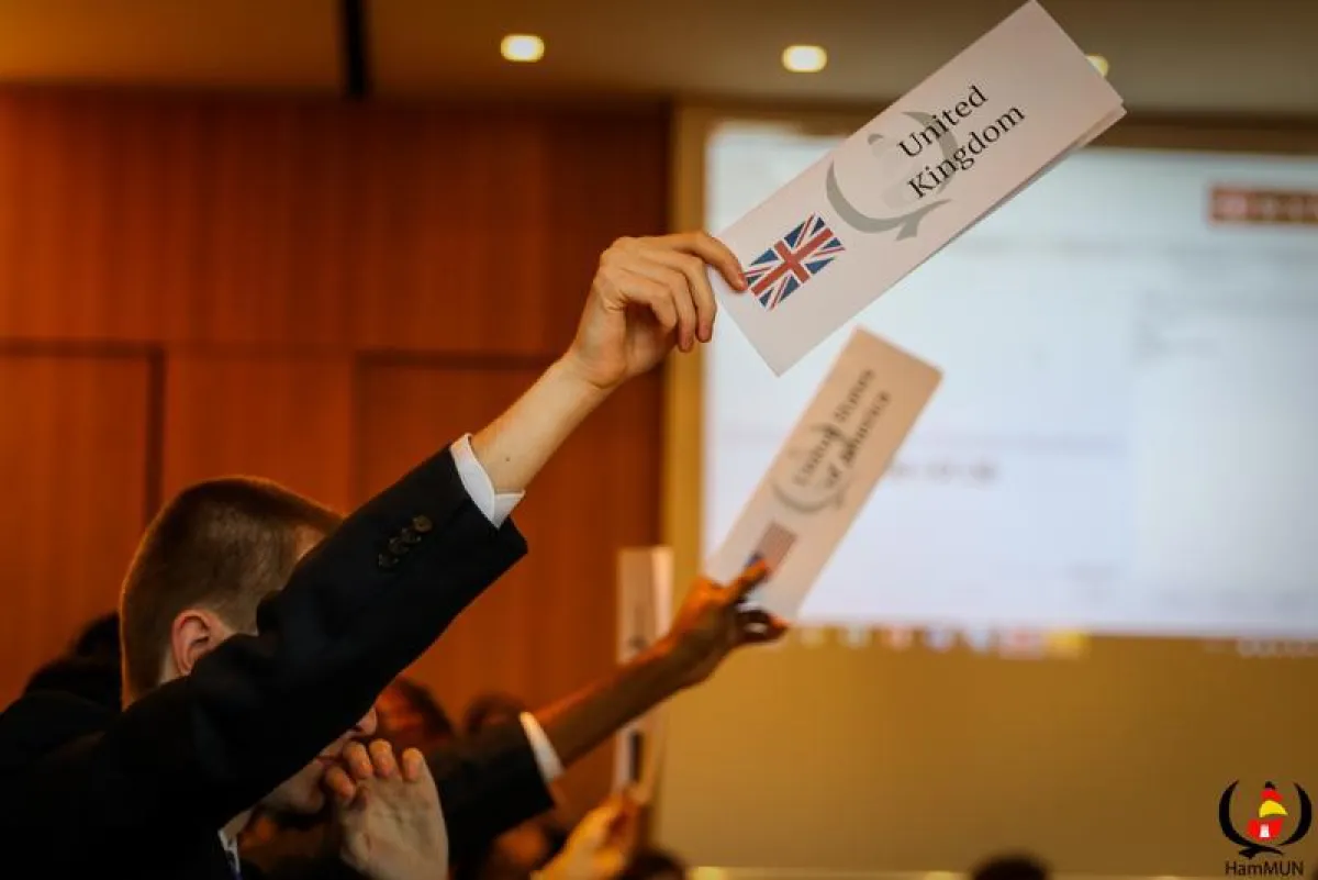 Abstimmung im simulierten Komitee des United Nations Security Council (HamMUN)
