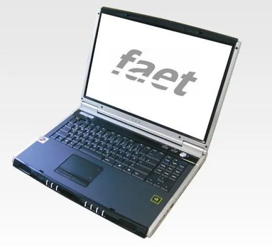 Bild: faet systems bietet 17-Zoll-Notebook