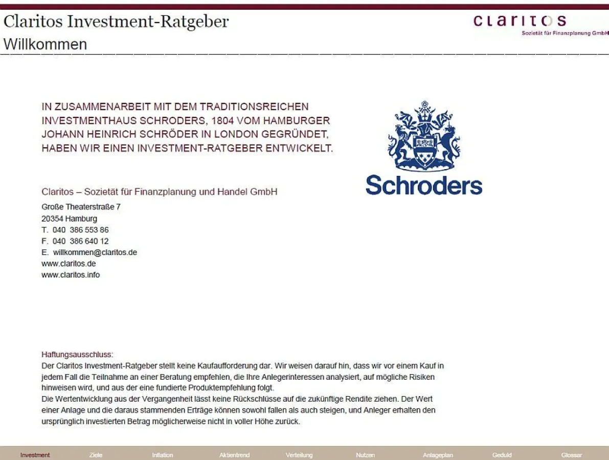 Claritos Investment-Ratgeber