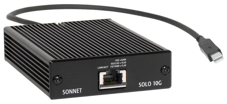 Sonnet präsentiert den neuen Solo10G™ Thunderbolt™ 2 Adapter Bild: Sonnet präsentiert den neuen Solo10G™ Thunderbolt™ 2 Adapter