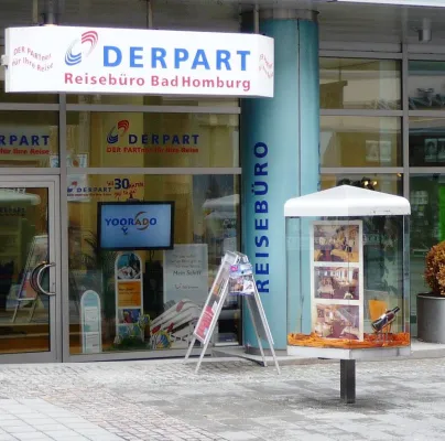 Werben wo der Urlaub grüßt: DERPART-Reisebüro-Netzwerk exklusiv buchbar auf Digital Signage-Plattform YOORADO Bild: Werben wo der Urlaub grüßt: DERPART-Reisebüro-Netzwerk exklusiv buchbar auf Digital Signage-Plattform YOORADO