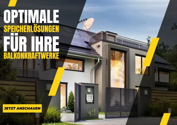 Bild: Maximieren Sie Ihre Solarenergie: Sind Speicherlösungen für Balkonkraftwerke lohnenswert?