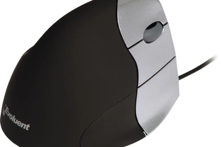 Bild: Ergonomische Maus zur Entlastung der Armmuskulatur