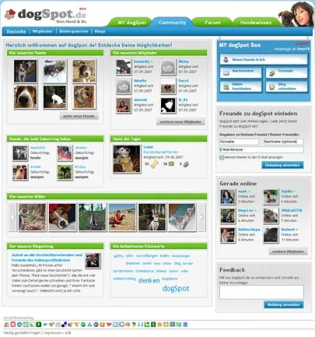 Bild: dogSpot.de – für Startup des Jahres 2007 nominiert