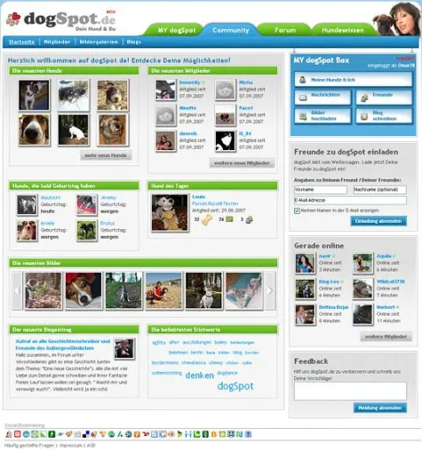 Bild: dogSpot.de – für Startup des Jahres 2007 nominiert