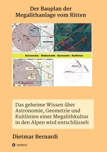 Bild: Der Bauplan der Megalithanlage vom Ritten - Kulturastronomisches Sachbuch