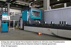 Bild: Käuferle nimmt hochmodernes Aluminiumbearbeitungszentrum in Betrieb:Höchste Präzision in der Profilbearbeitung