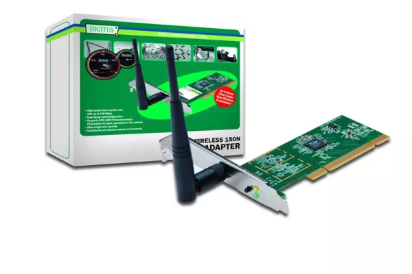 Bild: Mehr Speed im Netz mit Wireless LAN PCI Adaptern von DIGITUS®
