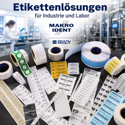 Bild: Brady Etiketten für Industrie und Labor - passende Materialien für jede Anwendung 