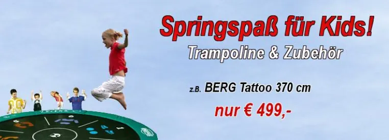 Trampoline von Berg Toys: Spaß und Sport für Menschen jeden Alters Bild: Trampoline von Berg Toys: Spaß und Sport für Menschen jeden Alters