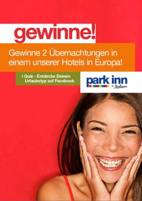 Bild: Zwei Frei-Übernachtungen jeden Tag: Park Inn by Radisson launcht Sommer-Kampagne 2013