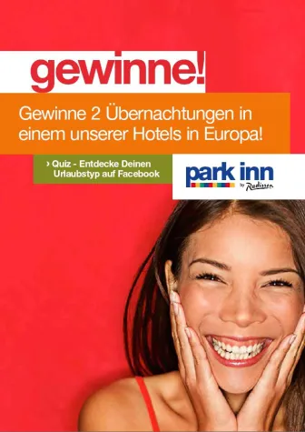 Zwei Frei-Übernachtungen jeden Tag: Park Inn by Radisson launcht Sommer-Kampagne 2013 Bild: Zwei Frei-Übernachtungen jeden Tag: Park Inn by Radisson launcht Sommer-Kampagne 2013