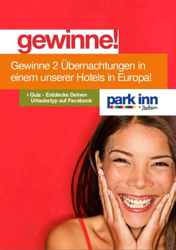 Bild: Zwei Frei-Übernachtungen jeden Tag: Park Inn by Radisson launcht Sommer-Kampagne 2013