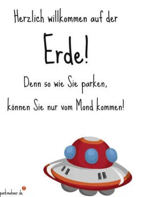 Parkmahner gegen schlechtes Parken Bild: Parkmahner gegen schlechtes Parken