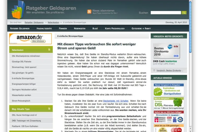 Bild: Verbraucherportal berät bei energiesparenden Haushaltsgeräten