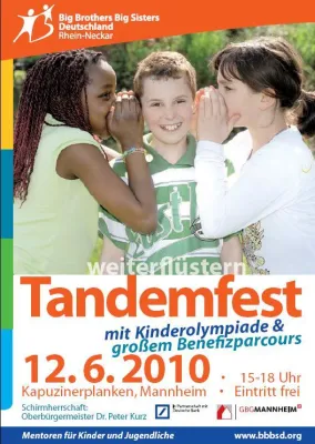 Bild: Zweites Tandemfest von Big Brothers Big Sisters Deutschland - Zu zweit macht’s mehr Spaß