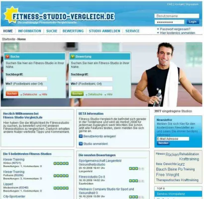 Bild: fitness-studio-vergleich.de - Die unabhängige Fitnessstudiovergleichseite für Deutschland
