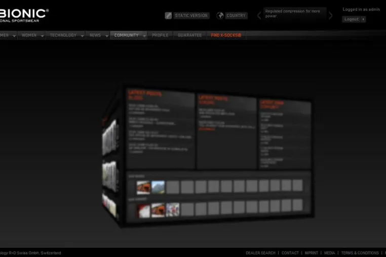 Bild: X-BIONIC® Webseite - 70.000 Mitglieder-Marke geknackt