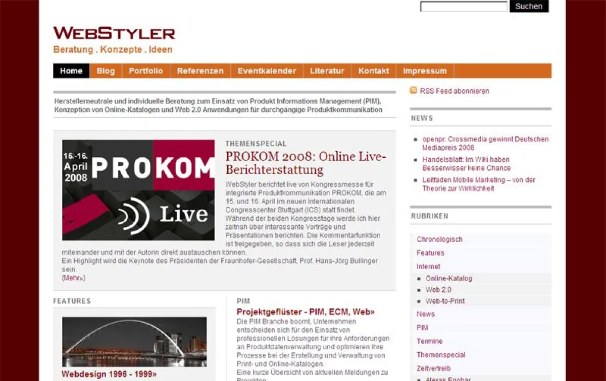 Homepage WebStyler
