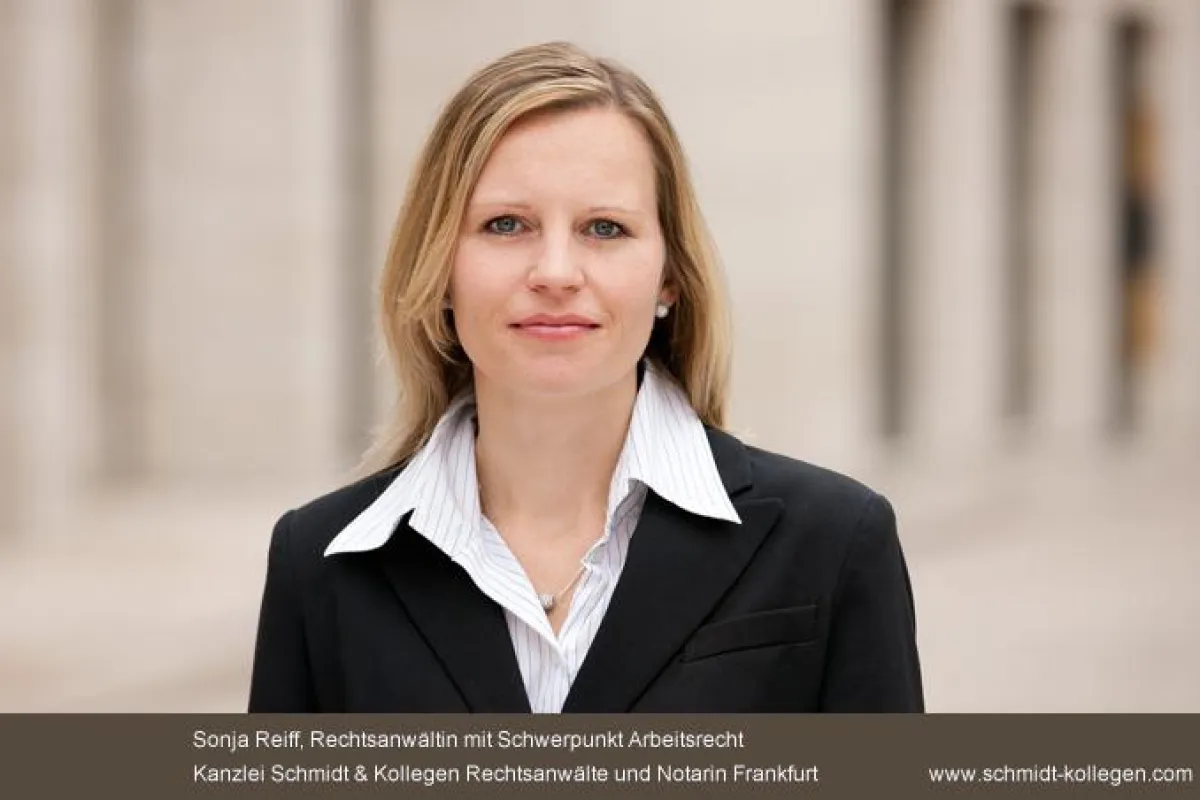 Sonja Reiff geb. Prothmann, Rechtsanwältin für Arbeitsrecht aus Frankfurt