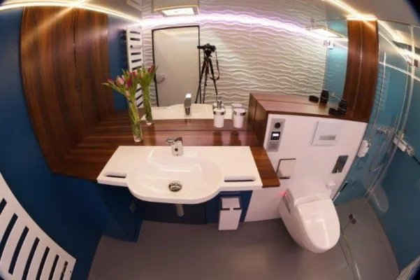 Spectra präsentiert auf der IFH / Intherm 2016 Mobiles Badezimmer.de Bild: Spectra präsentiert auf der IFH / Intherm 2016 Mobiles Badezimmer.de