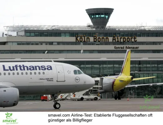 Airlines im Test - Billigflieger teurer als Linienfluggesellschaften Bild: Airlines im Test - Billigflieger teurer als Linienfluggesellschaften