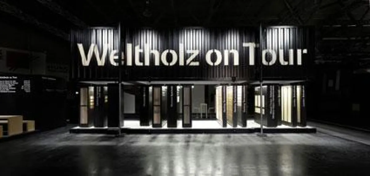 Mehrfach preisgekrönt: Innovatives Konzept und exklusives Design des »Weltholz Sortiments-Container«.
