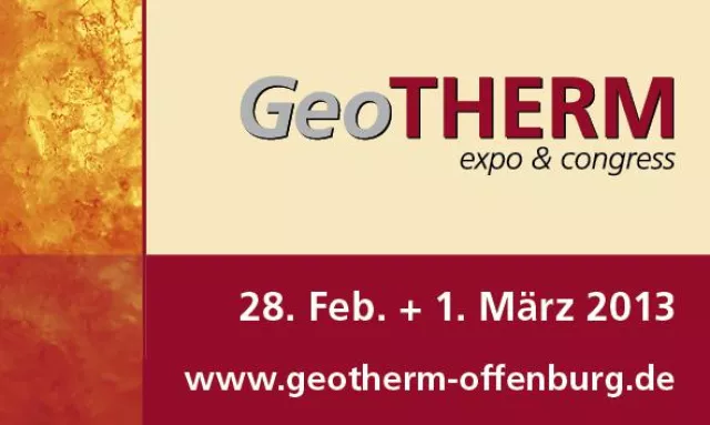 Bild: GeoTHERM – expo & congress, 28. Feb. + 1. März 2013, Messe Offenburg
