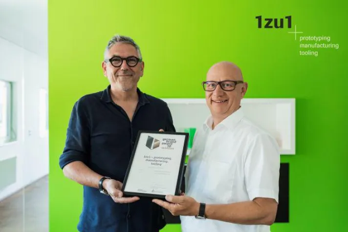 Bild: 1zu1 gewinnt German Brand Award