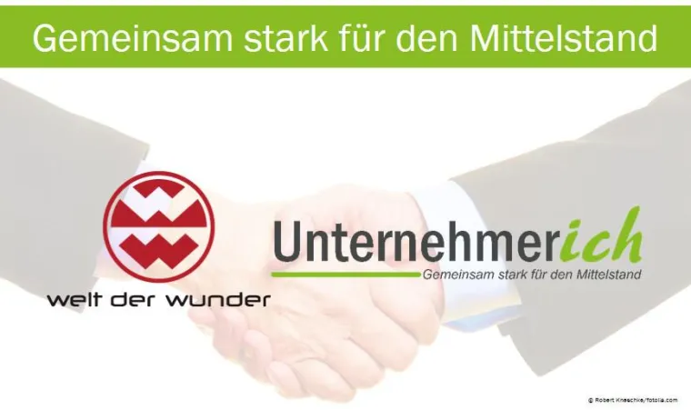 Bild: Unternehmerich und Welt der Wunder gehen Partnerschaft ein