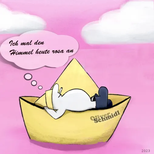 Bild: Ich mal den Himmel heute rosa an - behauptet musikalisch Oliver Schmidl