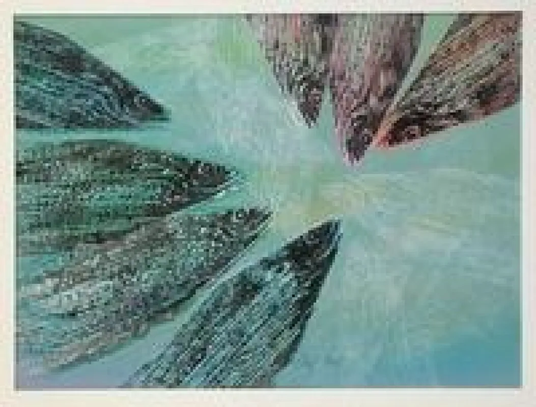 Bild von Liane Voigt aus Born auf der Halbinsel Fischland-Darß-Zingst 2005, ohne Titel, Fundholzdruck, Gouache auf Papier, 29x39 cm