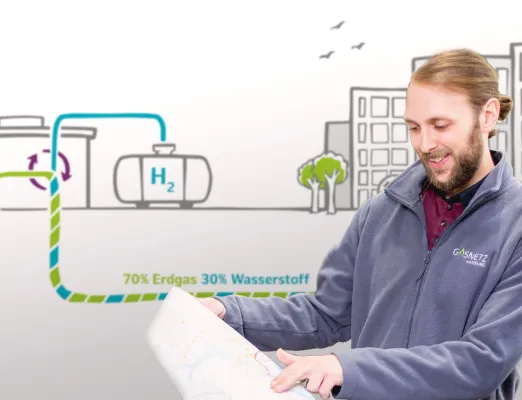 Bild: Woche des Wasserstoffs Nord: Gasnetz Hamburg nimmt mit Wasserstoff-Projekt mySMARTLife im Internet teil