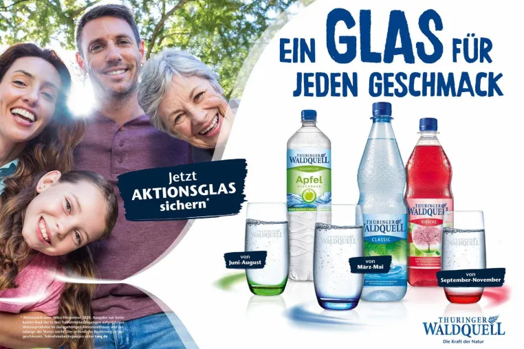 Bild: Thüringer Waldquell-Sammelaktion: „Ein Glas für jeden Geschmack“