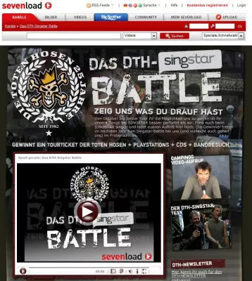 Bild: sevenload und DIE TOTEN HOSEN starten exklusiven Video-Wettbewerb