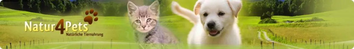 Natur4Pets - Der Shop für hochwertiges Hundefutter, Katzenfutter und Tierbedarf ohne Tierversuche