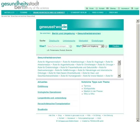 Bild: Mehr Transparenz im Berliner Gesundheitswesen schafft neue Onlinekooperation