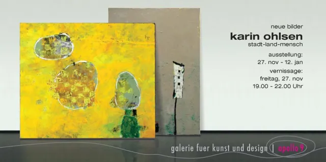Bild: Galerie apollo9 zeigt neue Bilder der Hamburger Malerin Karin Ohlsen